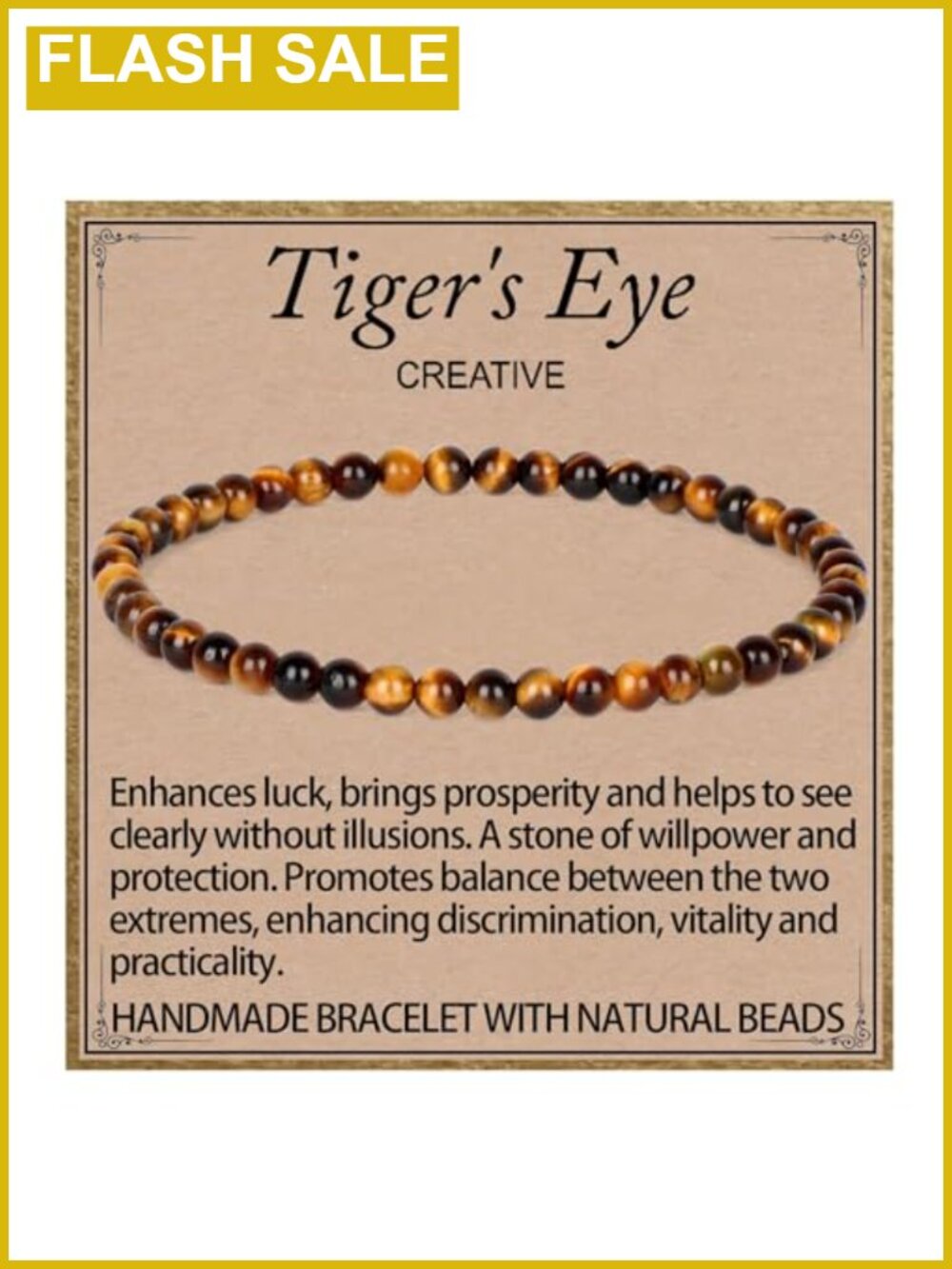 Natural Gemstone Stretch Elastic Bracelet Healing Crystal Round Beads